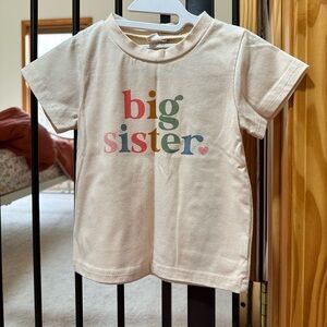 Little Girls “Big Sister” Top